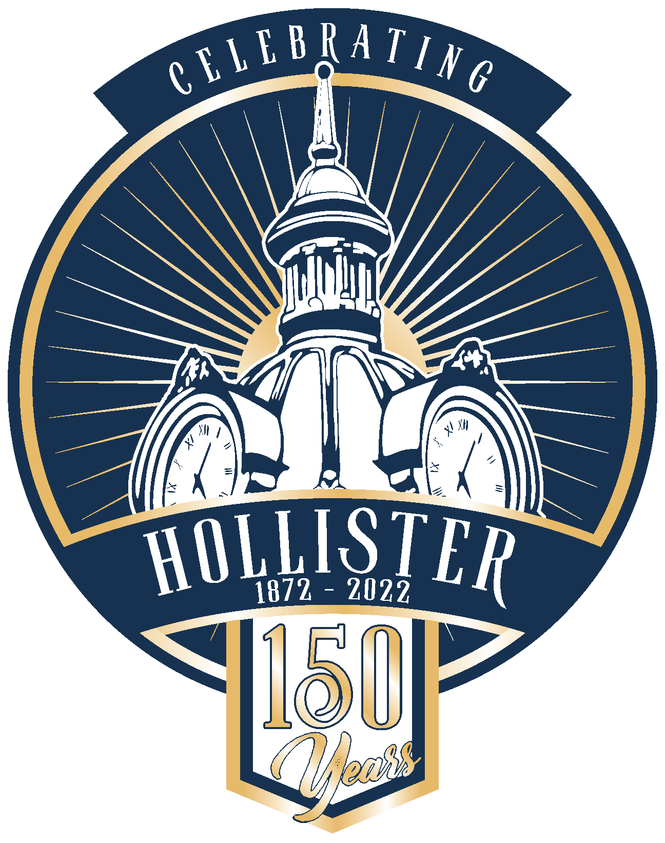 City of Hollister 150th Anniversary Logo
